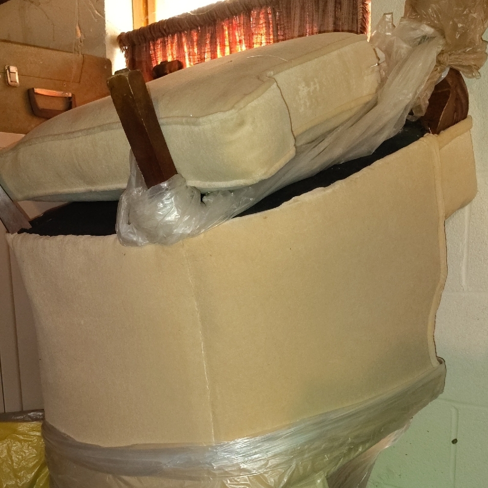 Cream Upholstered Armchair